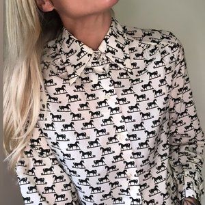 VINTAGE equestrian blouse